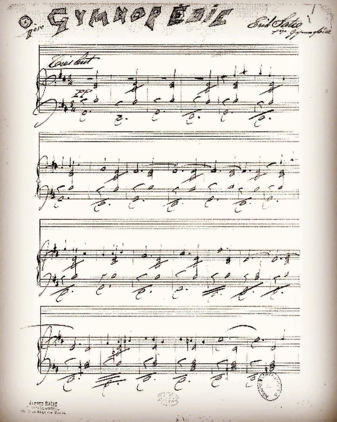 Gymnopédie no. 1 in Satie’s own hand (1888).jpg