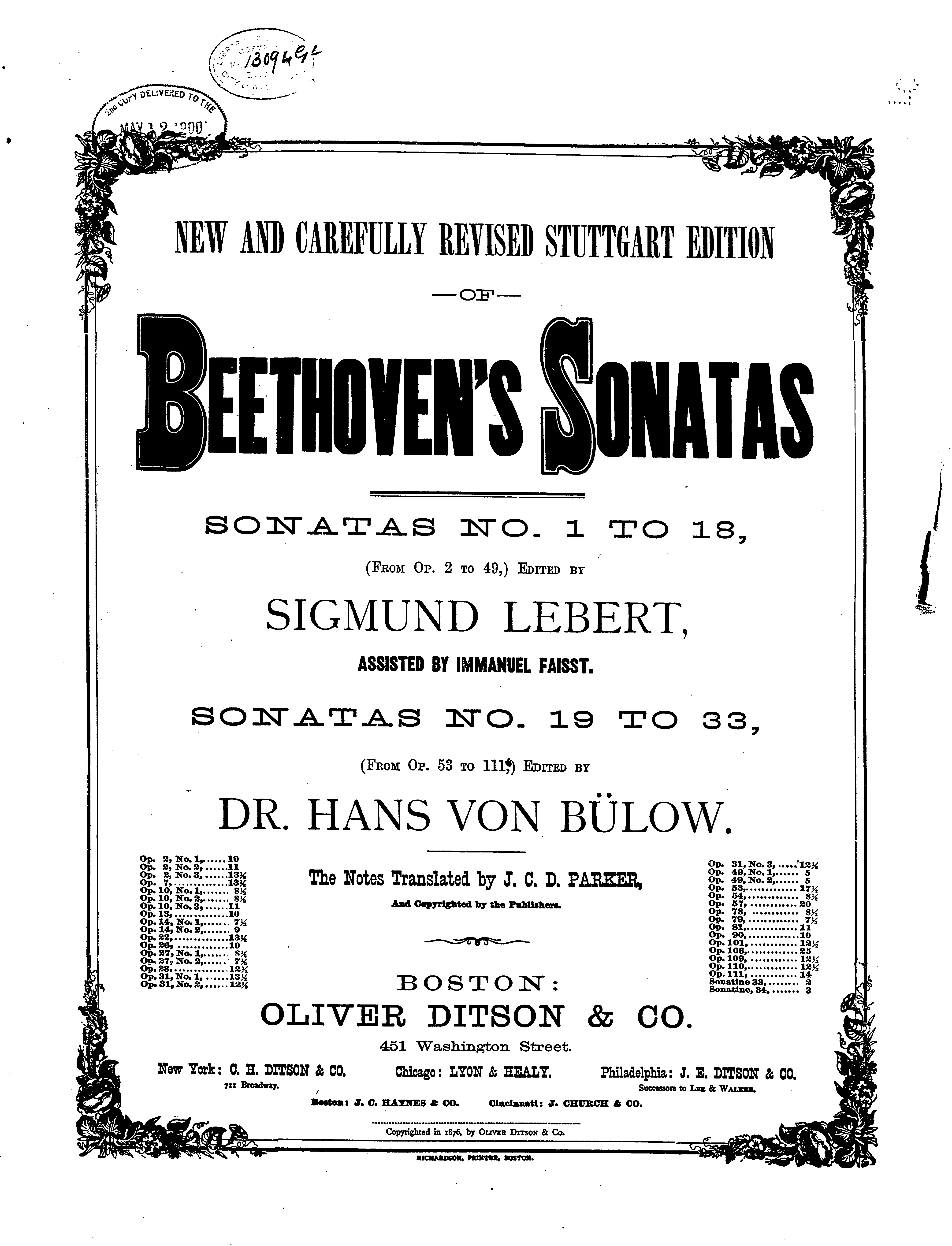 Beethoven op 10 no 2 Lebert, Faisst, Bulow 1.png